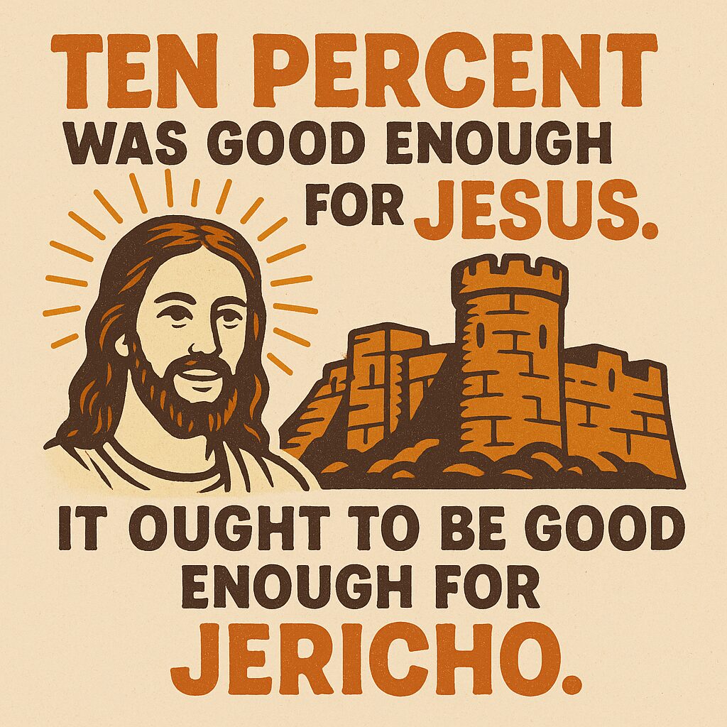 Ten Percent Was Good Enough for Jesus. It Ought to Be Good Enough for Jericho.